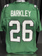 Custom Unsigned Saquon Barkley Kelly Green Jersey XL
