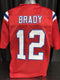 Custom Unsigned Tom Brady Red Jersey XL