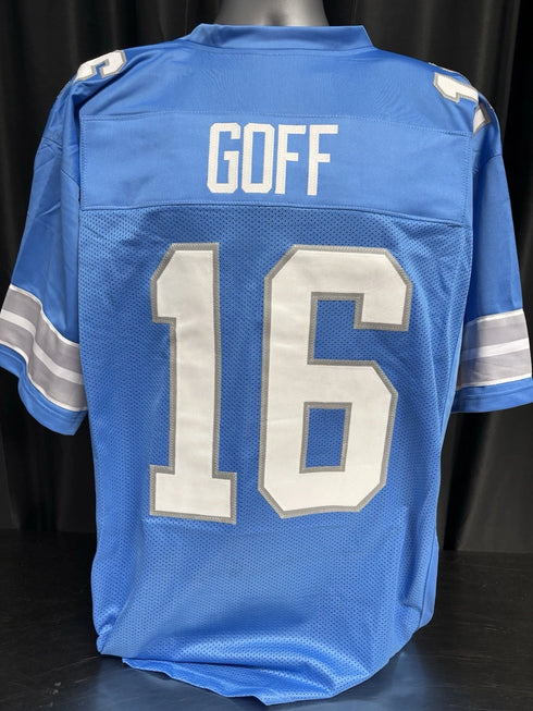 Custom Unsigned Jared Goff Blue Jersey XL