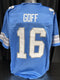 Custom Unsigned Jared Goff Blue Jersey XL