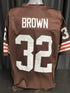 Custom Unsigned Jim Brown Brown Jersey XL