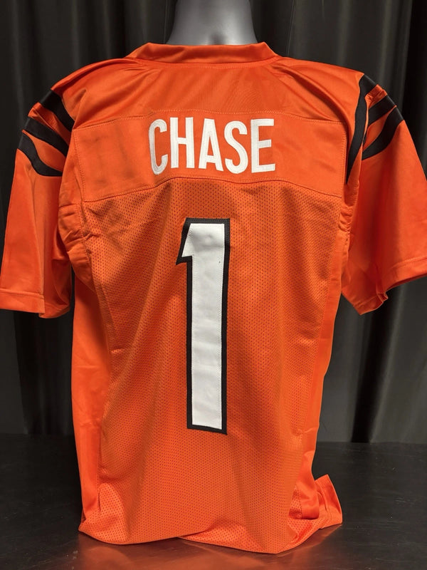 Custom Unsigned JaMarr Chase Orange Jersey XL