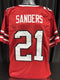 Custom Unsigned Deion Sanders Red Jersey XL