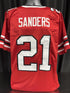 Custom Unsigned Deion Sanders Red Jersey XL
