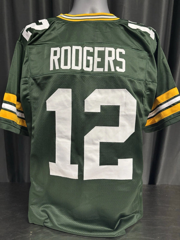 Custom Unsigned Aaron Rodgers Green Jersey XL