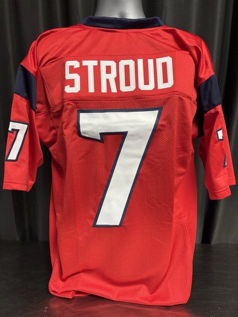 Custom Unsigned CJ Stroud Red Jersey XL
