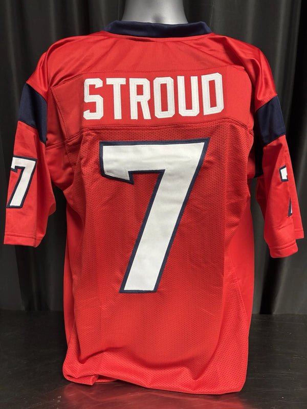 Custom Unsigned CJ Stroud Red Jersey XL