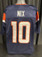 Custom Unsigned Bo Nix Navy Jersey XL