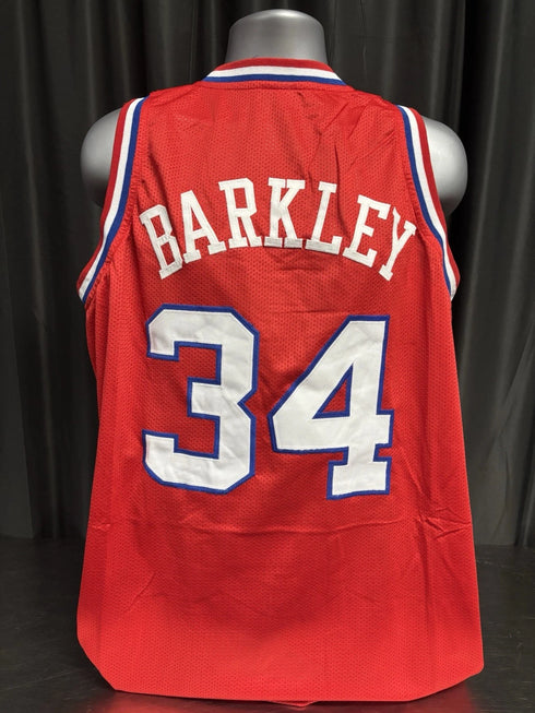 Custom Unsigned Charles Barkley Red Jersey XL