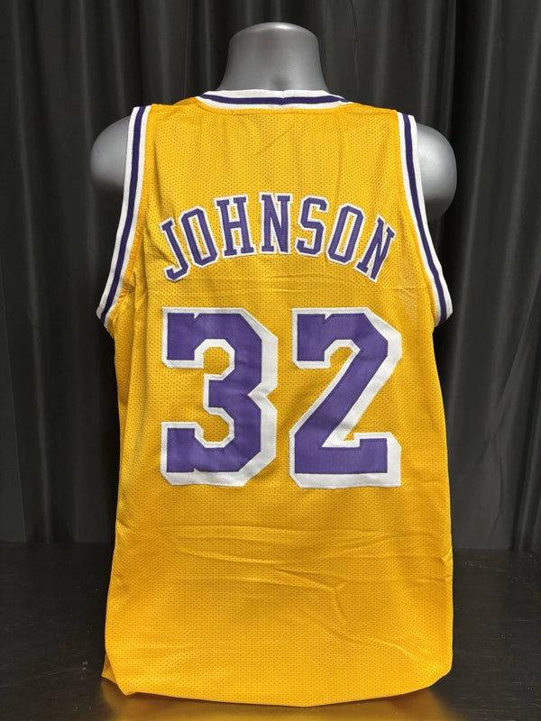 Custom Unsigned Magic Johnson Yellow Jersey XL