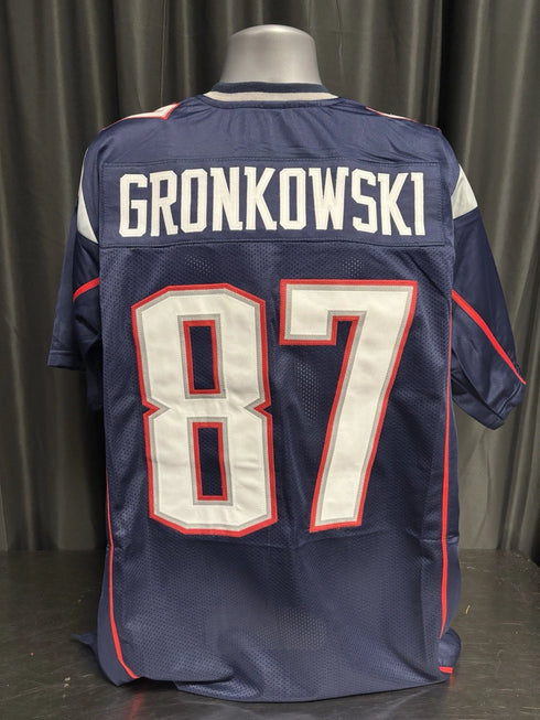 Custom Unsigned Rob Gronkowski Navy Jersey XL
