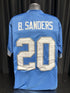 Custom Unsigned Barry Sanders Blue Jersey XL