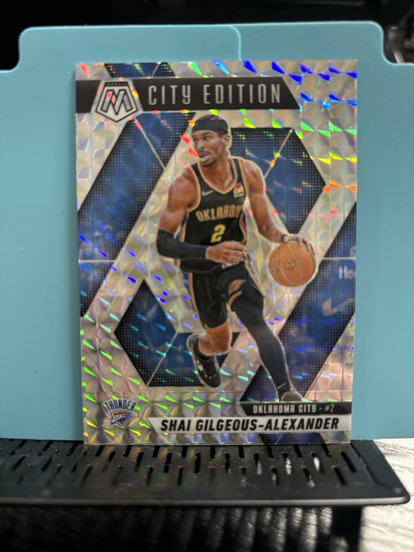 2024 Panini Mosaic Basketball City Edition Shai Gilgeous-Alexander Silver Mosaic