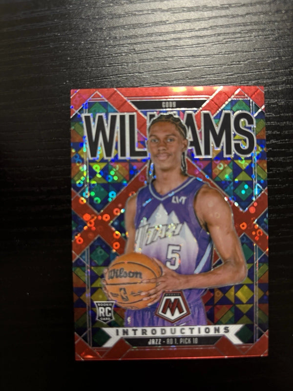 2024 Panini Mosaic Basketball Introductions Cody Williams /99