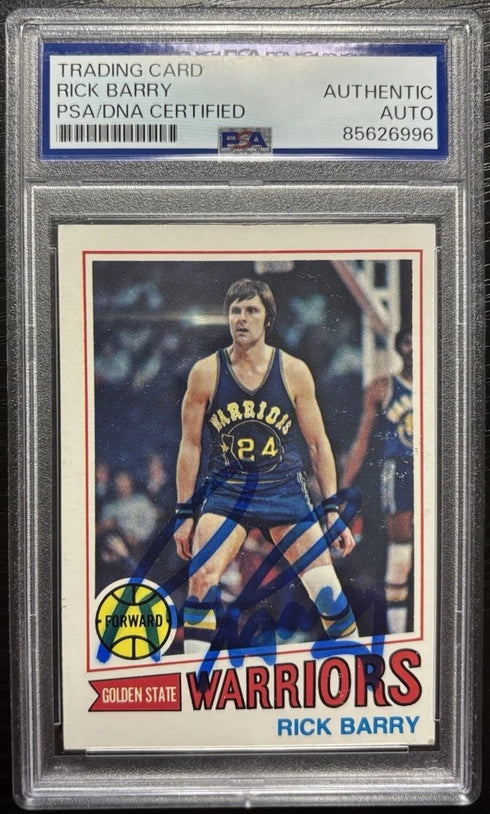 Rick Barry Signed Card PSA/dna Certified Authentic