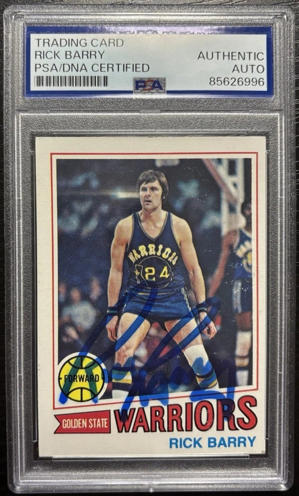Rick Barry Signed Card PSA/dna Certified Authentic