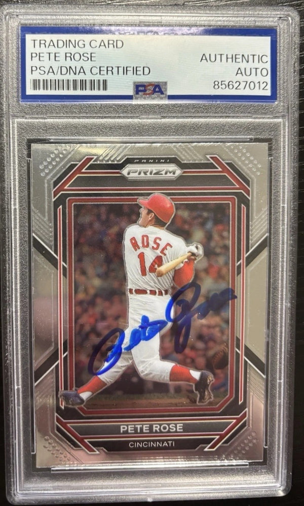 Pete Rose Signed Card PSA/Dna