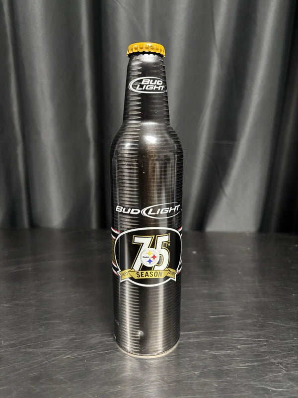 Bud Light Pittsburgh Steelers 75 Season Commemorative 16 Oz Aluminum Bottle