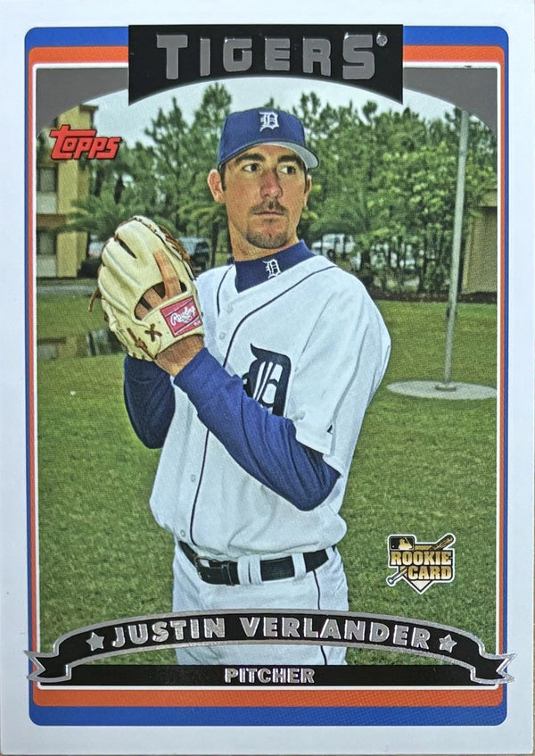 2006 Topps Justin Verlander Detroit Tigers Rookie #641