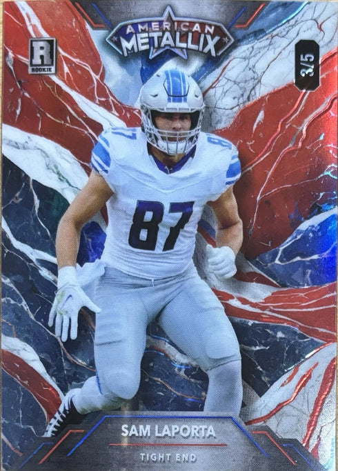 2023 Wild Card Sam LaPorta Detroit Lions American Metallix 3/5 #WMM-SL