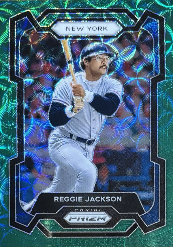 2024 Prizm Reggie Jackson New York Yankees Green Scope /75 #120