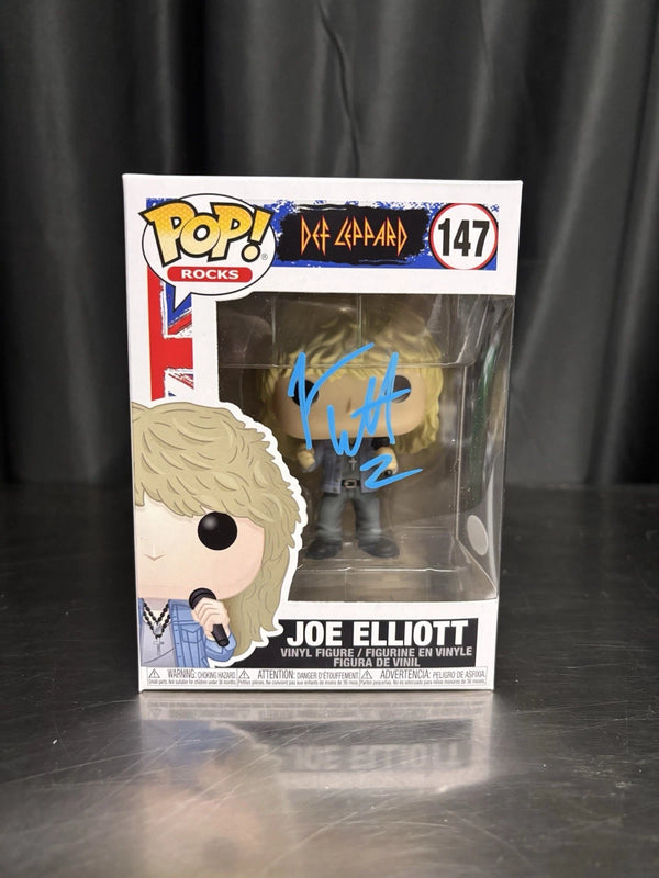 Joe Elliot Signed Def Leppard Funko Pop 147 JSA