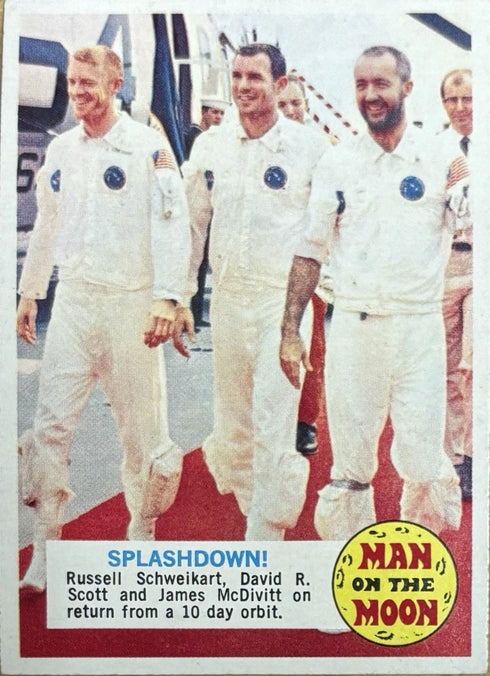 1969 Topps Man On The Moon Splashdown! #49B