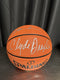 Houston Rockets Hakeem Olajuwon Clyde Drexler Signed Spalding Basketball JSA