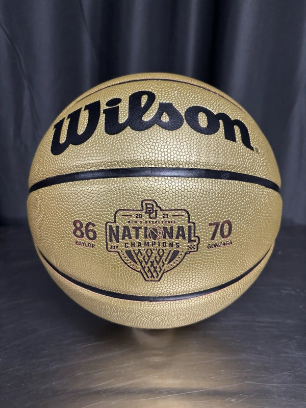 2021 National Championship Baylor Bears Gold Basketball