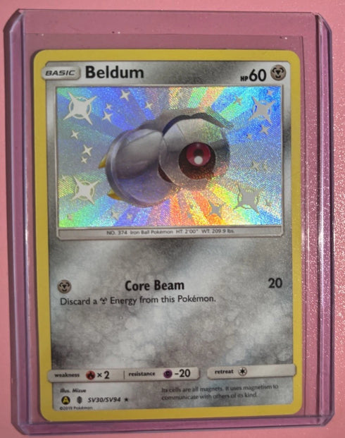 Pokemon Beldum Shiny Holo Rare Holo Hidden Fates: Shiny Vault SV30/SV94 NM