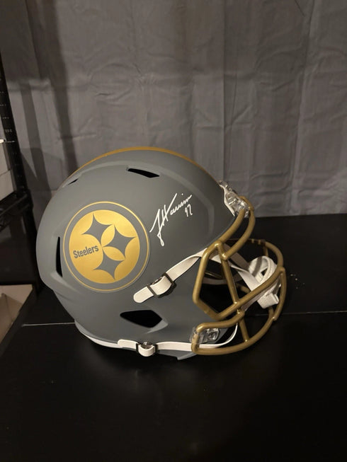 James Harrison Pittsburgh Steelers Signed Speed Flex Replica Helmet Primetime