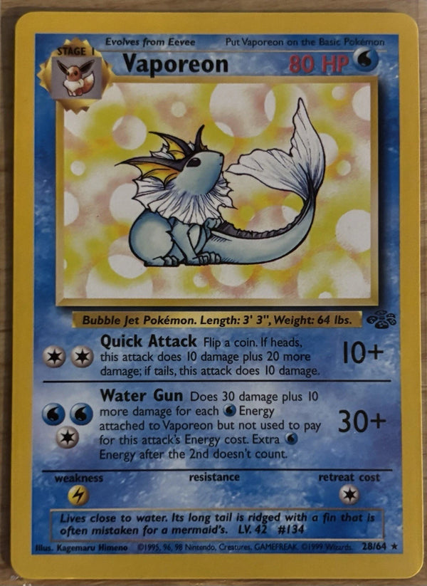 Vaporeon 28/64 Jungle Regular