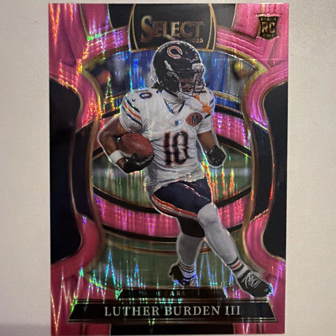 Panini 2025 Select Football Concourse Prizm Rookie Luther Burden III Bears #72