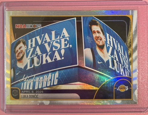 Topps 2026 NBA Hoops Highlights Hologram Insert Luka Dončić #269 Lakers