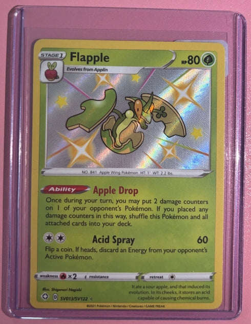 Pokémon Flapple Holo - Shining Fates: Shiny Vault SV013/SV122 - NM