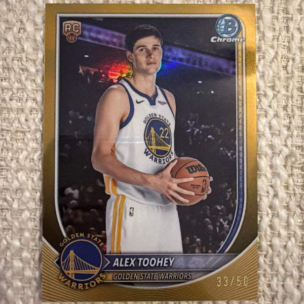 2025-26 Bowman Basketball Alex Toohey #BCV-48 Yellow Refractor /50