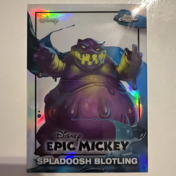 Topps 2012 Disney Epic Mickey Chrome Trading Card EM-17 Spladoosh Blotling