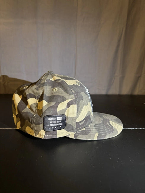 Los Angeles Angels Camo Logo Hat 59fifty New Era Size 7 1/4 Fitted Cap