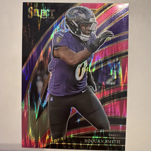 2025 Panini Select ROQUAN SMITH #262 Club Level Pink Shock Prism