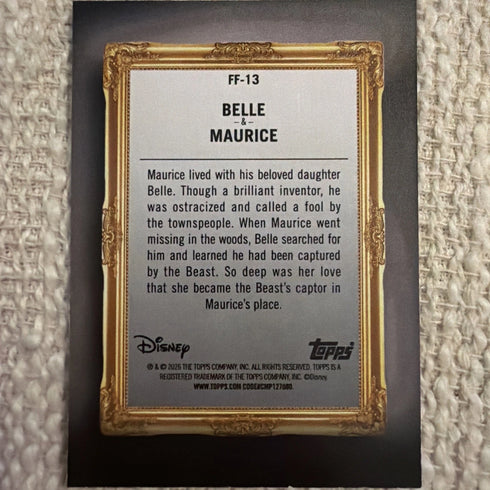Belle & Maurice Beauty and the Beast Disney NEON 2026 Topps #FF-13