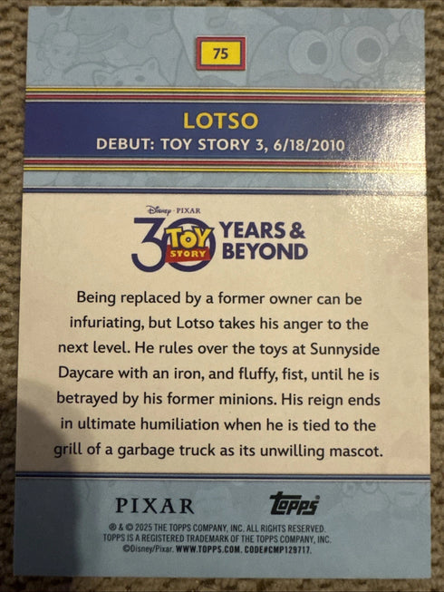2025 Topps 30 Years Of Toy Lotso #75 Base