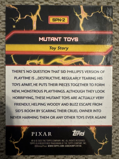 Topps 2025 Pixar Toy Story So Play Nice Mutant Toys SPN-2
