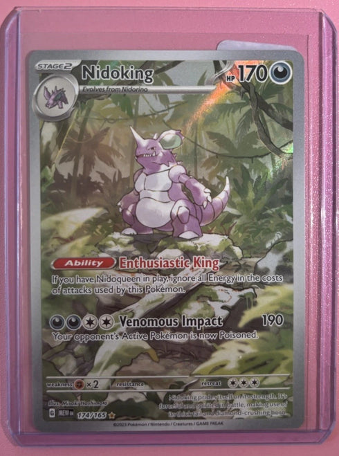 Nidoking - SV: Scarlet & Violet 151 174/165 Illustration Rare Holo NM