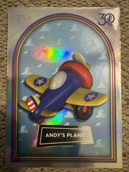 2025 Topps 30 Years Of Toy Story - Andy’s Plane #45 Refractor