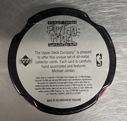 Michael Jordan 1998 Upper Deck Chicago Bulls Flying High 5 Card Metal Set