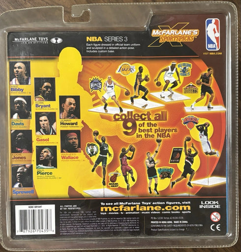 NBA Series 3 McFarlane Kobe Bryant Los Angeles Lakers Sportspicks Sealed