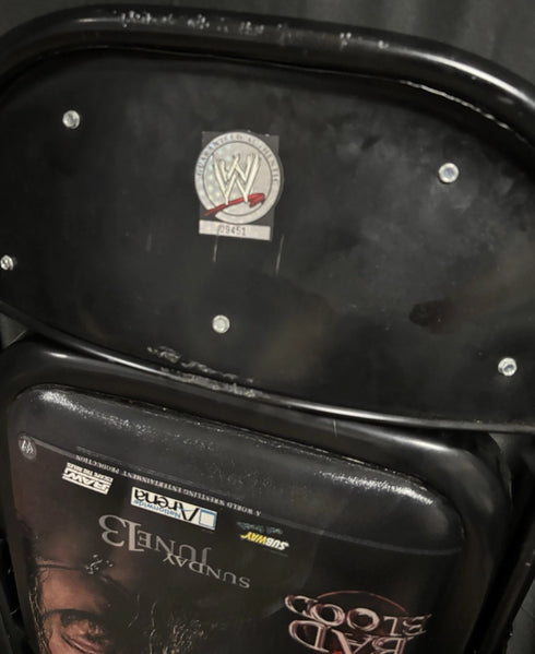 WWE 2004 Raw Bad Blood Nationwide Arena Columbus Ring Size Chair