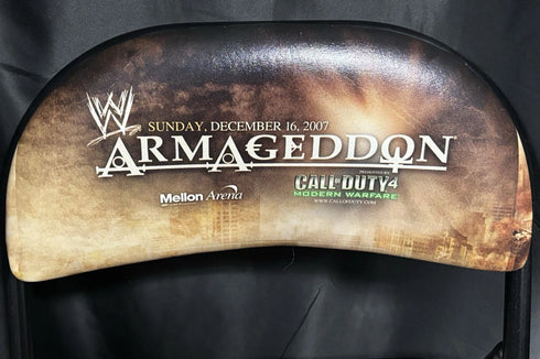 WWE 2007 Armageddon Mellon Arena Pittsburgh Ring Size Chair