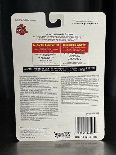 NASCAR Mark Martin 1999 Racing Champions Drivers Series 1:64 Diecast Valvoline