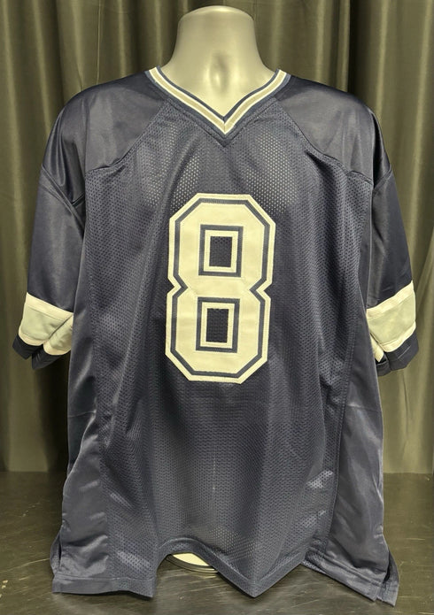 Custom Unsigned Troy Aikman Blue Jersey XL